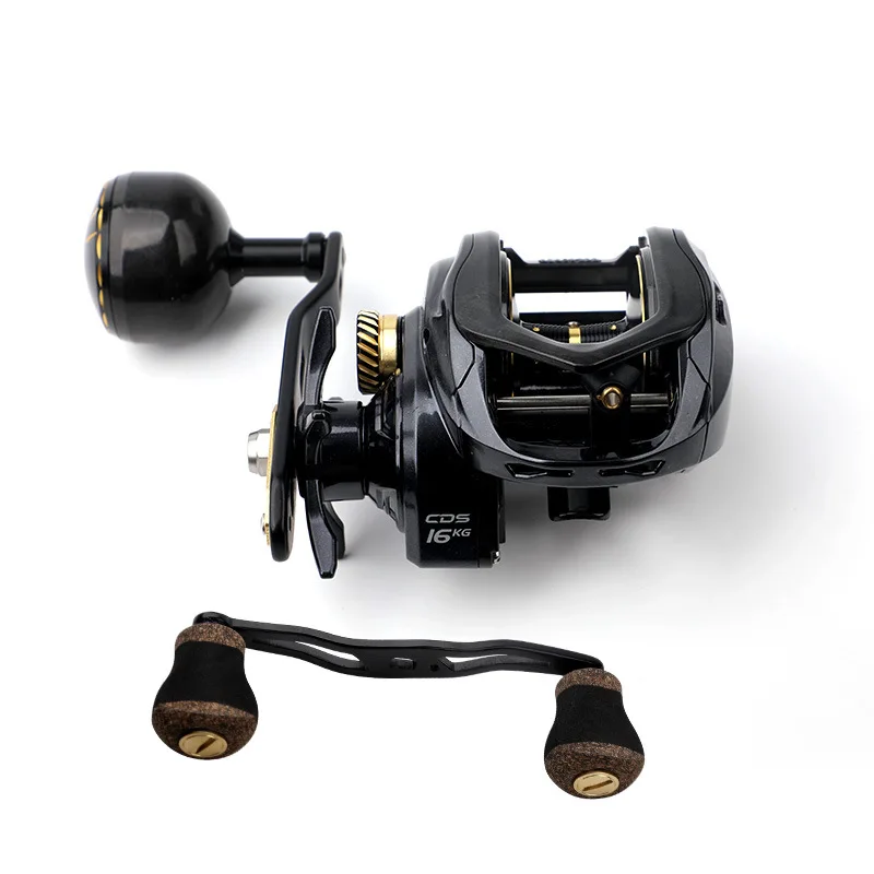 16kg strong drag casting fishing reels gear ratio 6.5:1 carbon fiber body shell sea fishing saltwater baitcasting reel