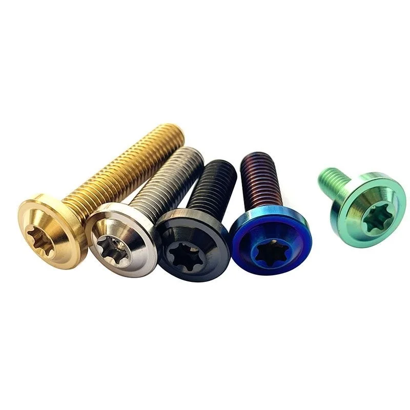 High Quality Titanium Alloy Cap  Head Bolts Gr5 Titanium Bolts m6 m8 Engine dress up bolts for motorcycle