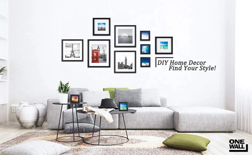 11x17 inch Wholesale cheap customize Contemporary Creative mount artwork black wood picture photo poster frame