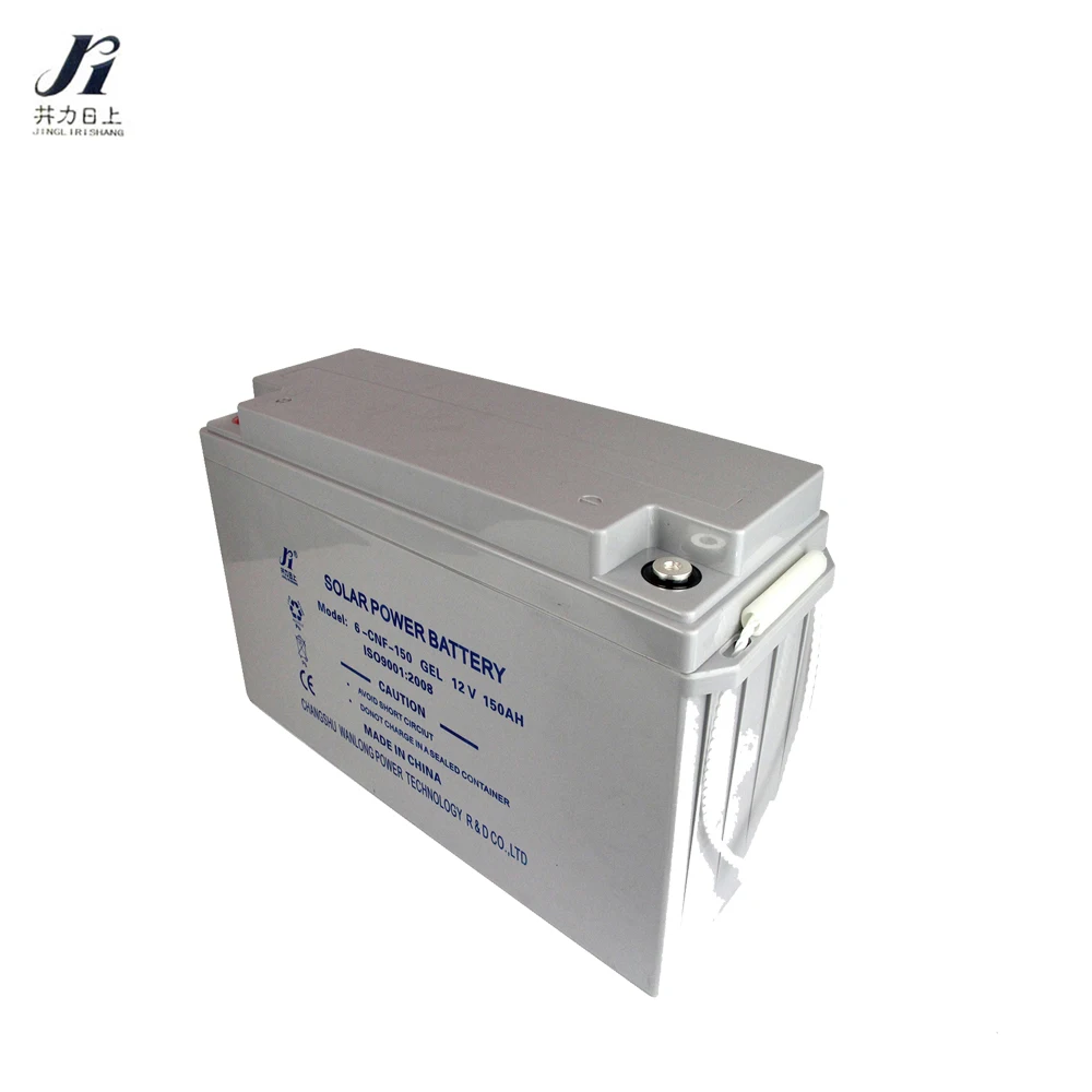 Wanlong Power AGM type 12 volt 150ah deep cycle free maintenance solar storage sealed lead acid gel battery