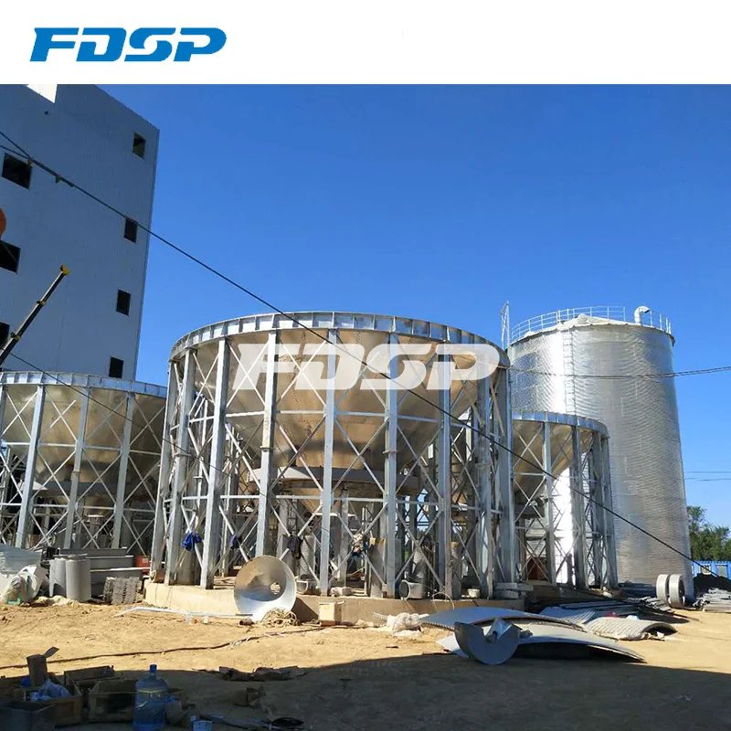 Port storage industry  commercial use soybean storage system 2500T soybean silo