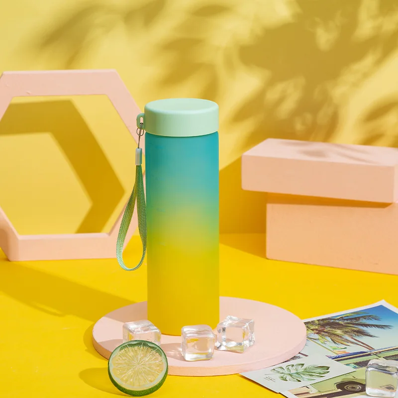 Fitness sports water cup portable simple water bottle male and female students large capacity anti-drop leakage kettle tea cup