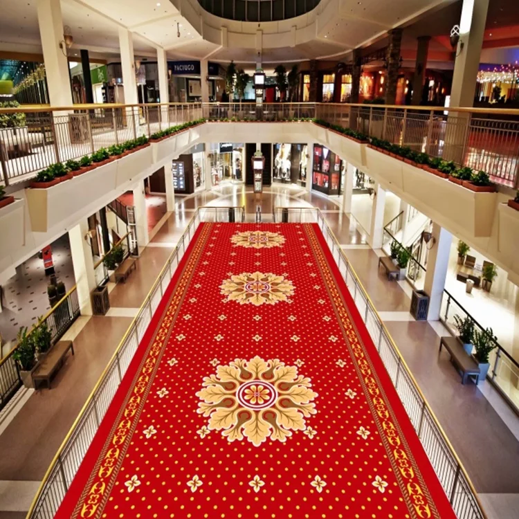 High Quality Low Price Of Red Carpet / Red Wedding Runner / Wedding Hall Carpet