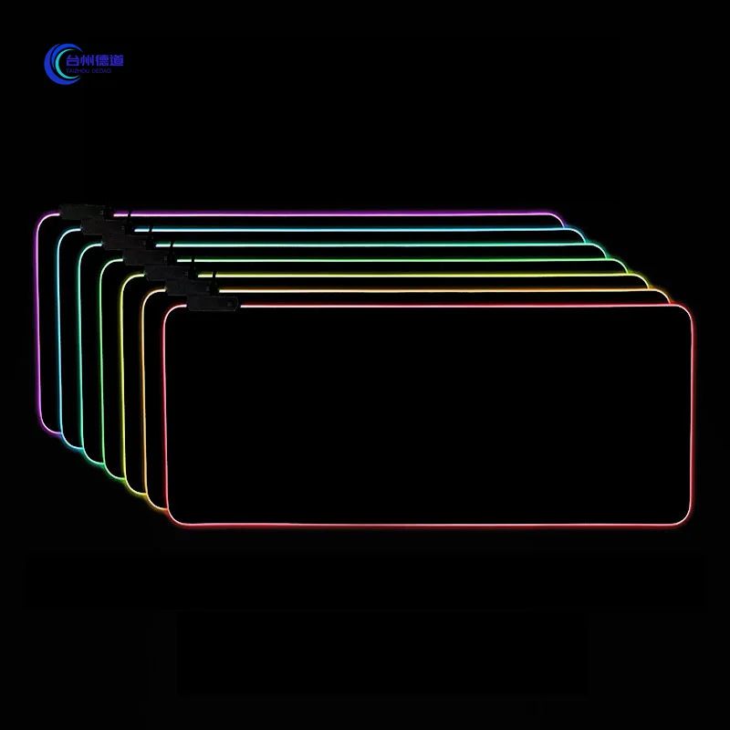 Anti-Slip Rubber Wholesale Supplier Mouse Desk Writing Pad Luminous Ergonomic Pu Leather Gel Razor 3D