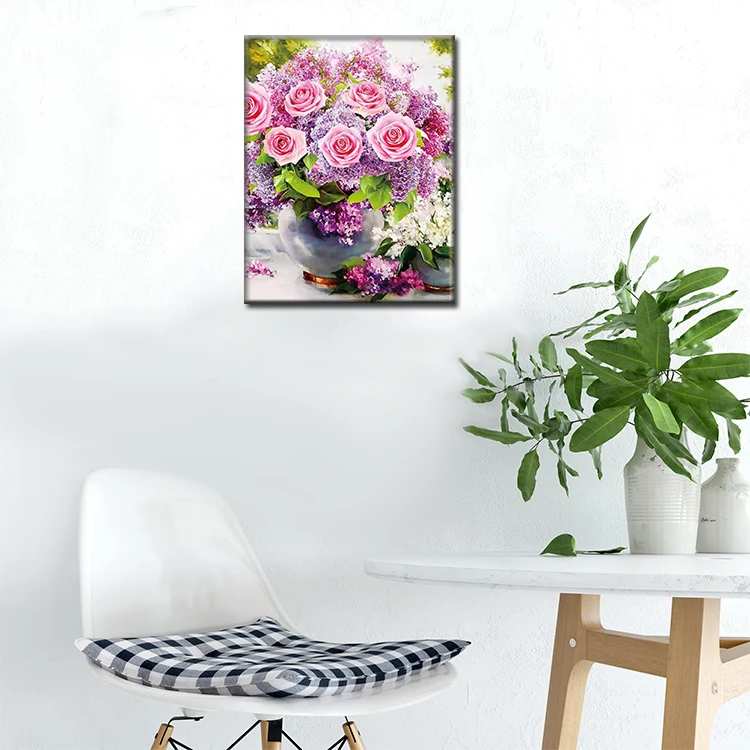 Newest Selling 40x50cm Diy Handmade 5d Round Diamond Landscape Diamond Painting