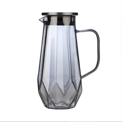 Quality Ion Plating Drinking Set Glass Pitcher Water Jug With Cup
