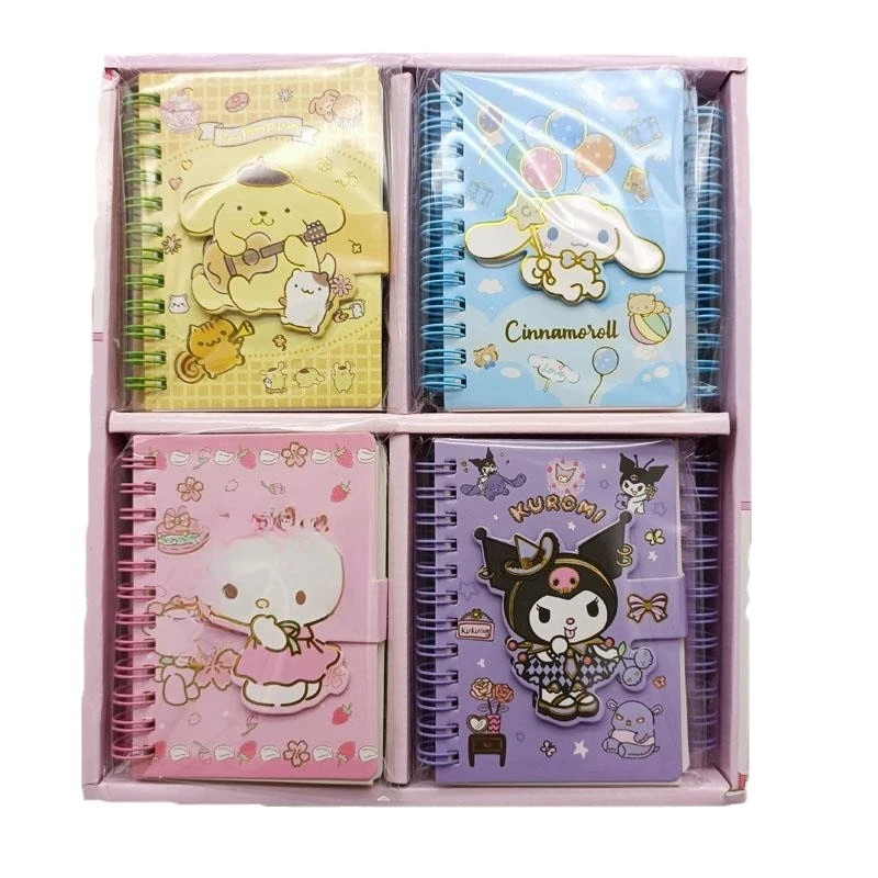 Wholesale Cartoon magnetic buckle coil notebook primary school third grade notebook