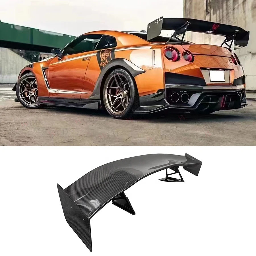 APR Style Carbon Fiber Rear Spoiler Wing For Nissan GTR35 2008-2018 Rear Trunk Tail Wing Car Accessories