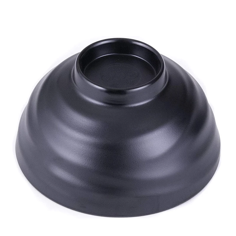 Restaurant PHO Noodle Serving Bowls 6 PCS Japanese Black Melamine Ramen Bowl Set