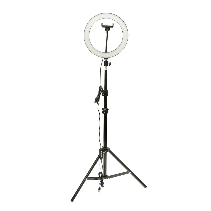 Dimmable 26 cm LED video ring light 10 inch with stand circle selfie ringlight for phone tik tok photographic Lighting