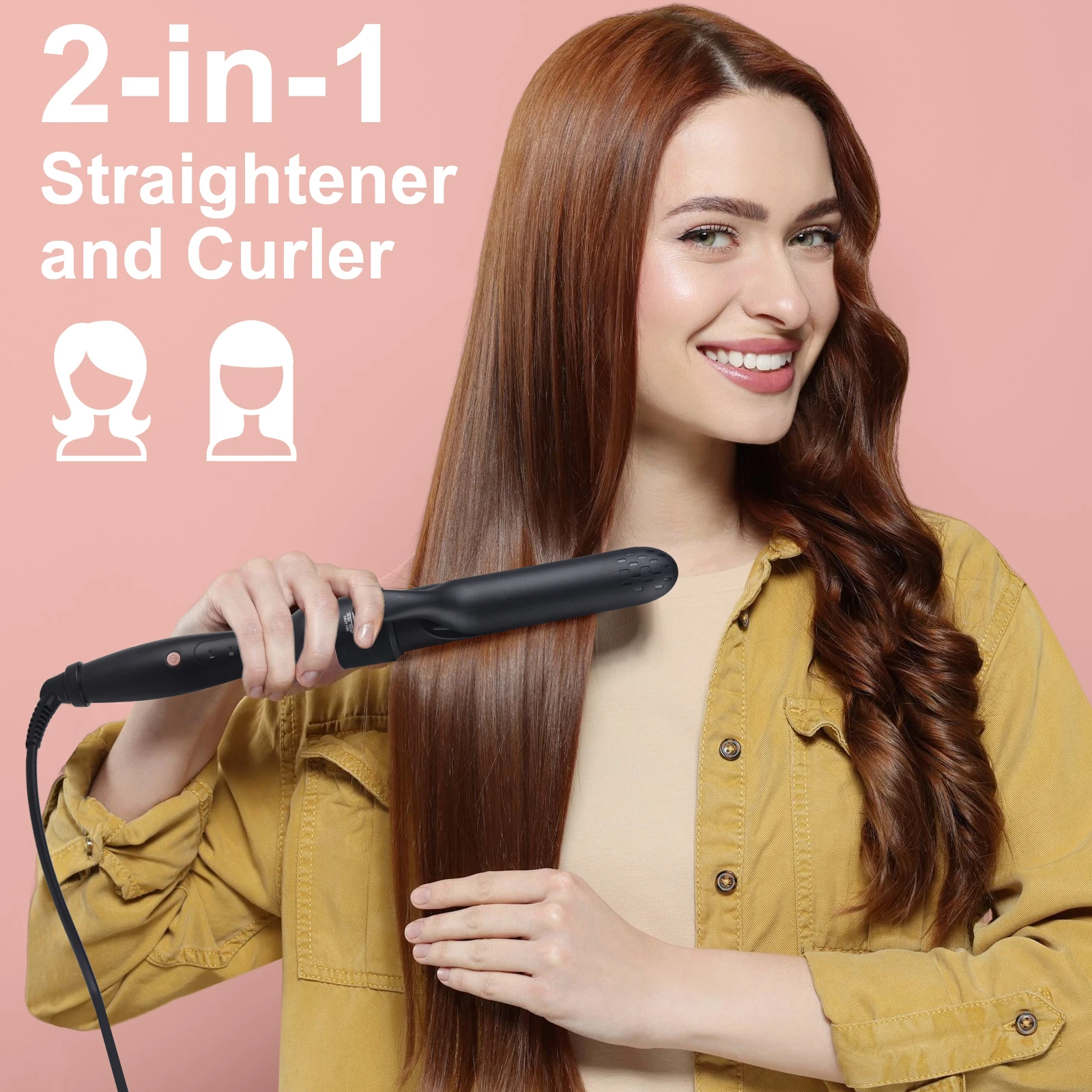 2024 New Arrivals Trending Hair Tools Professional interchangeable 5 in 1 Fast Heating Hair Curler set with brush and clip