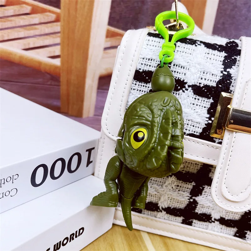 New Arrival Cartoon Sunset Light Space Rabbit Keychain Car Bag Fashion Glowing KeyRing Small Gift Pendant Ornaments