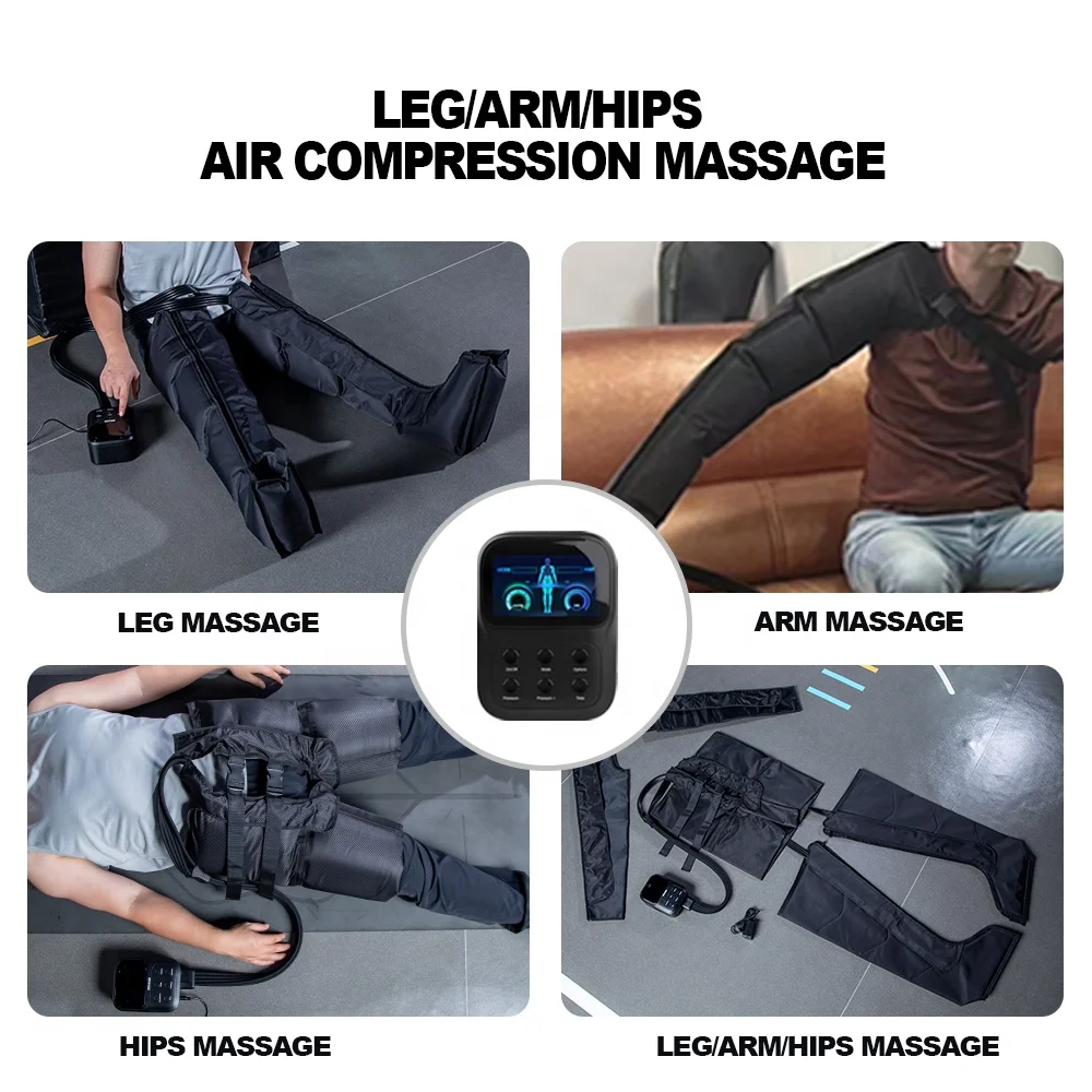 Oem&Odm Leg/Arm/Hips Air Compression Massager Air Compression Boots Leg Recovery Boots Cheap Leg Massager Air Compression 2024