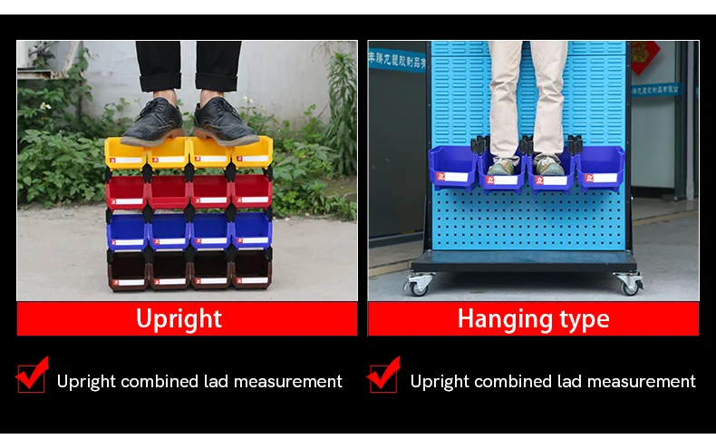 High quality Warehouse Storage PP Plastic Hanging shelves Bins/Boxes