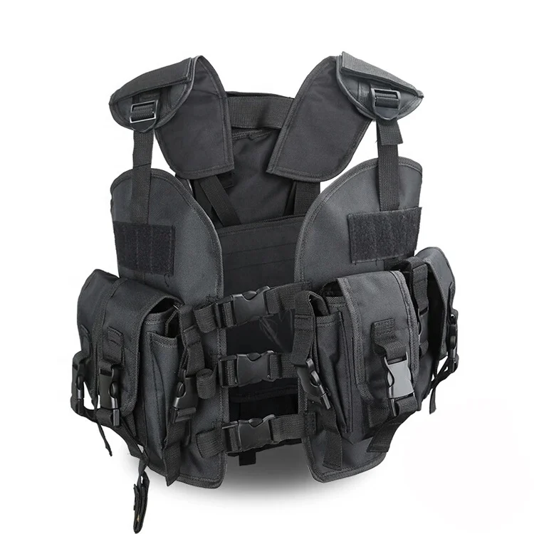Camouflage Army CS Protection Combat Tactical Vest with Detachable Water Bag