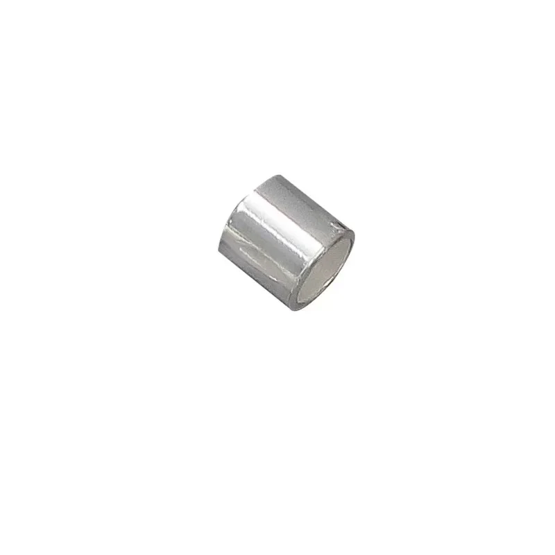 S925 pure silver positioning tube positioning bead steel wire fishing line clamp flat fixing material DIY handmade jewelry
