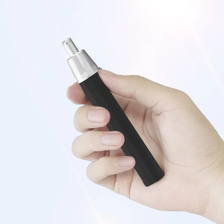 No pain electric nose ear hair trimmer eyebrow shaver clip with battery nose hair trimmer for men