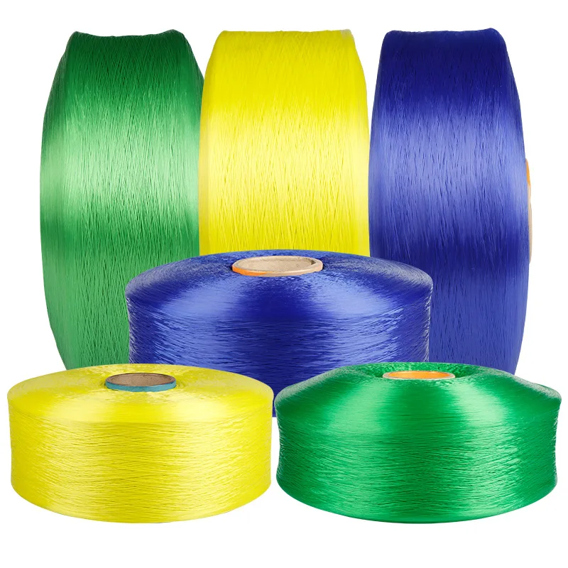Cheap High Strength Colorful Customization Polypropylene Filament Yarn PP Webbing Yarn