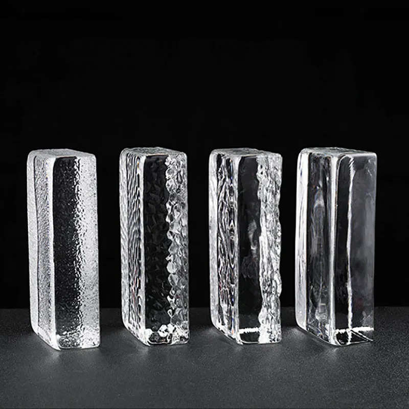 Solid glass brick Hot melt glass block transparent crystal glass block