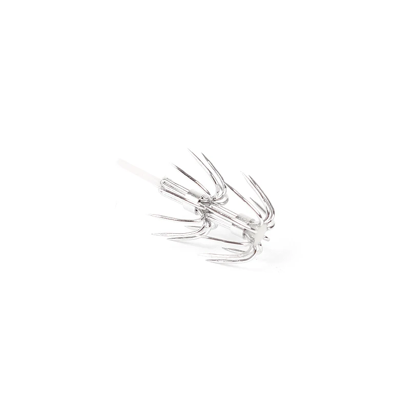 Hot Selling Squid Jig Fishing Double Hook with Shaft Squid LureSquid Jig Squid hookluminousfishing