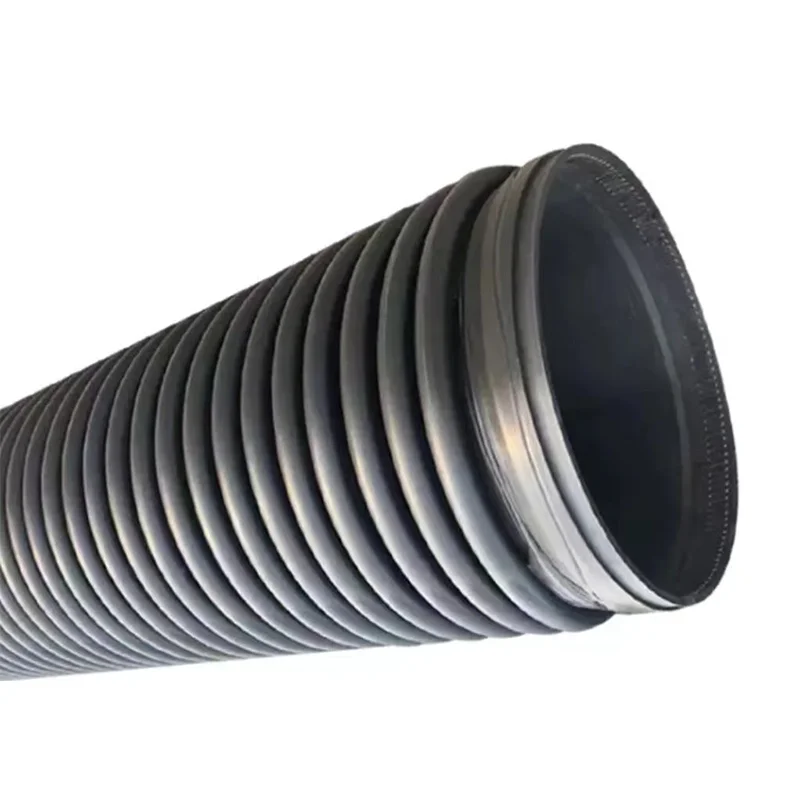 High Quality 50mm Double Wall Corrugated HDPE round Pipe 2.5 Inch HDPE Drainage and Water Pipe