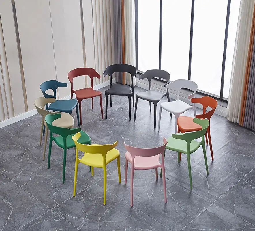 Free Sample nordic design plastic chair home furniture modern luxury dining chairs for sale