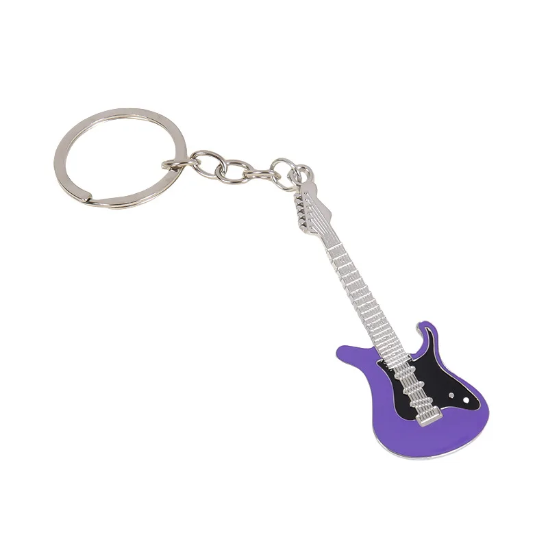 Xinxing Mini Metal Classic Electric Guitar Keychain Key Car Chain Guitar Key Ring Musical Instruments Pendant For Man Women