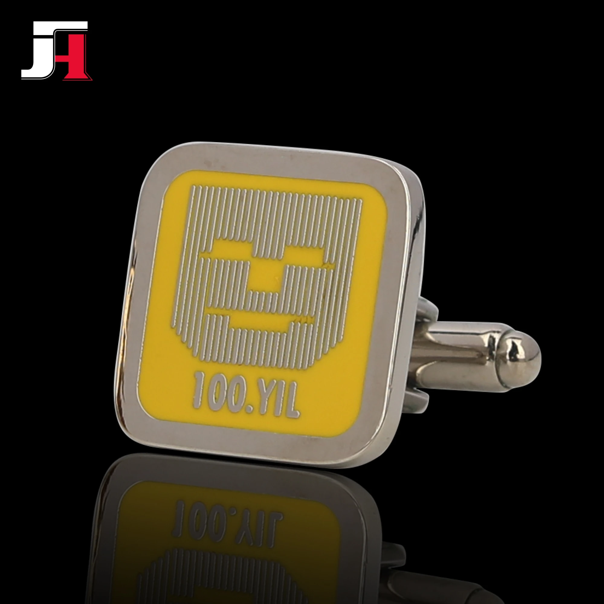 Manufacturer Custom own design logo metal cufflinks gold plated men cuff links for sale