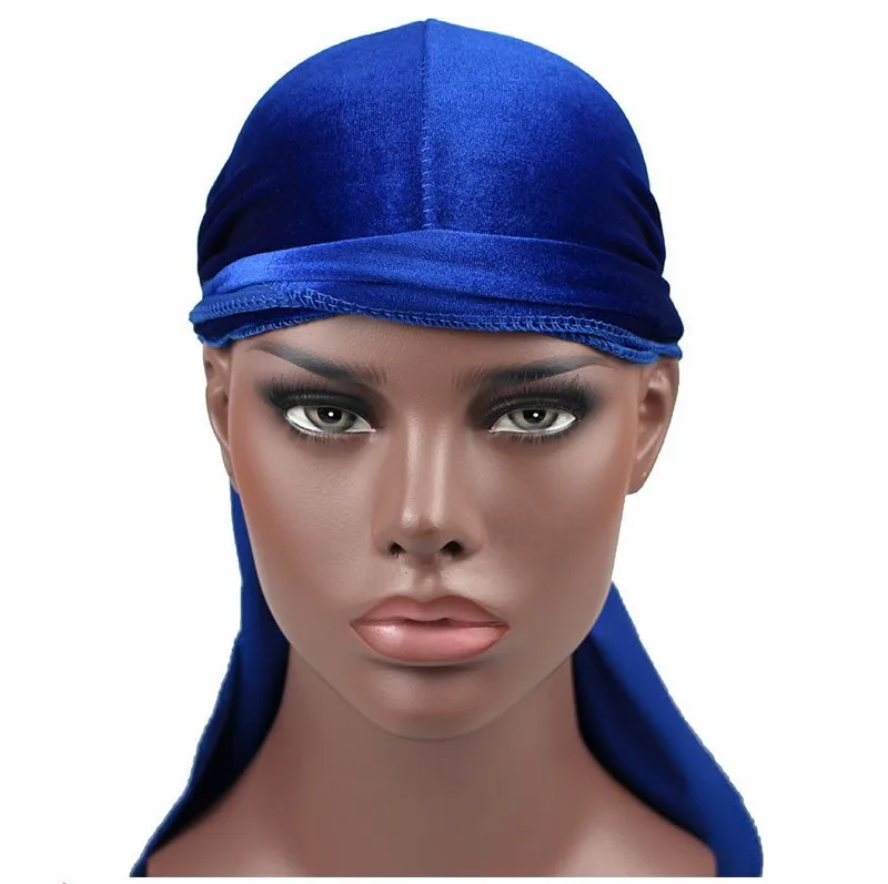 Fanni Factory Price Wholesale Unisex Velvet Deluxe Durags Long Tail Du RAG