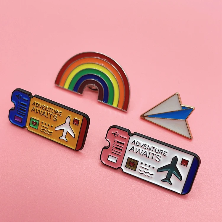 Custom Made Metal Hard Enamel Pins Metal Crafts Sets Customized logo Manufacturer Soft Enamel Lapel Pin Badges