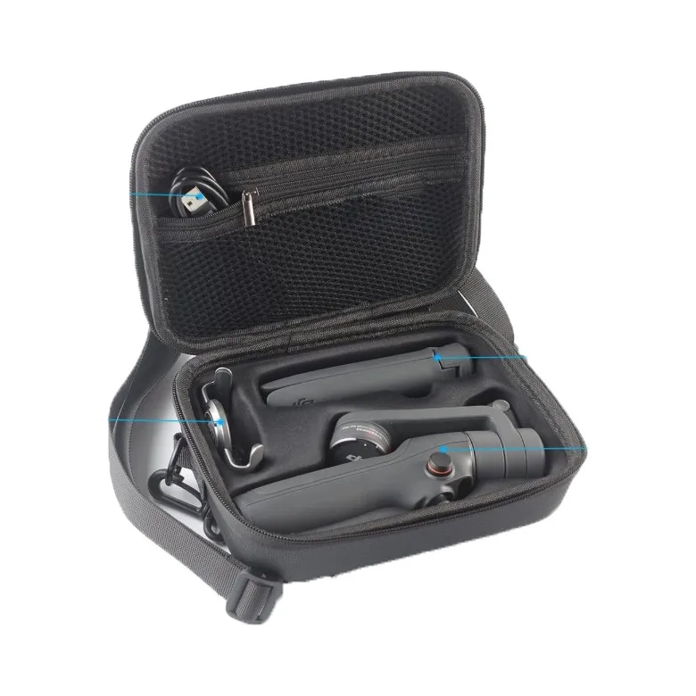 EVA Fabric Bag Waterproof Dustproof Carrying Case Handheld Action Camera Storage Accessories for D J I Osmo Pocket3