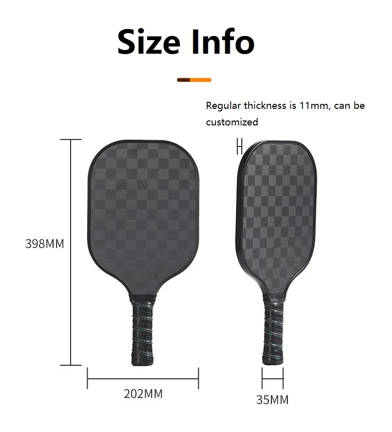 Outdoor Indoor Fiberglass Paddles USAPA Approved Carbon Fiber T700 UV Printing Customized handle grips pickleball paddle