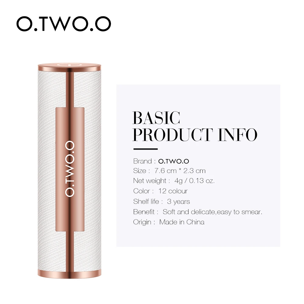 O.TWO.O Factory Direct Sale Makeup Organic Lipsticks Matte Lipstick