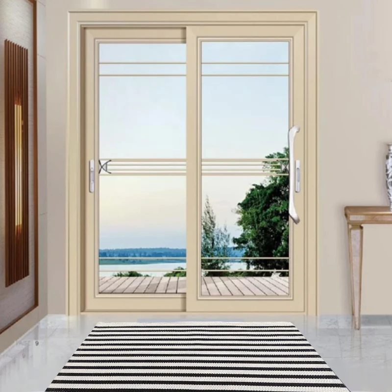 New Arrival Doormats Indoor Black White Cotton Floor Mat Buffalo Check Rug