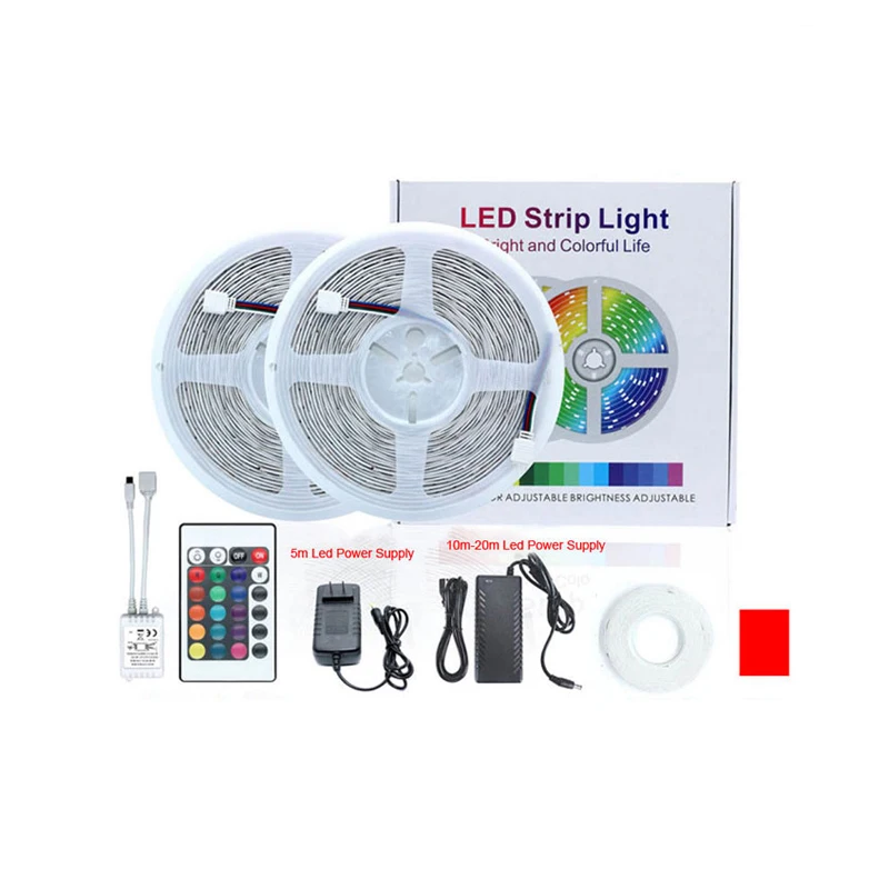 Work with Alexa /google home 5m led strip Smart wifi light with 5050RGB colorful light bar APP voice control strip light