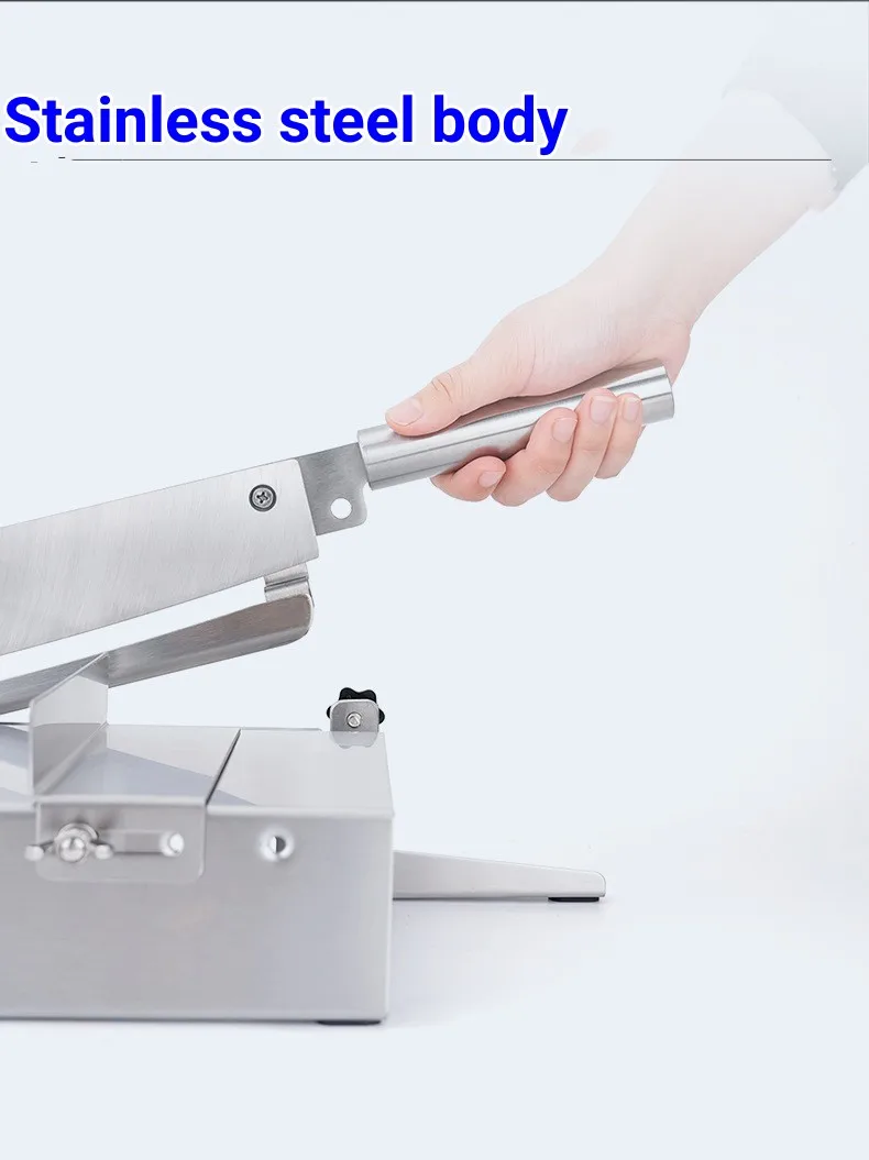 2024 Small Stainless Steel Body  Manual Meat Bone Saw Machine For Farmliy