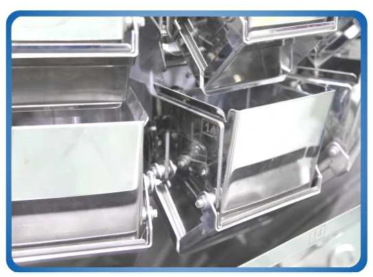 High Productivity Standard 14 Heads Multihead Weigher 1.6L Weighing Machine For 10-1500g Jelly Pet Food