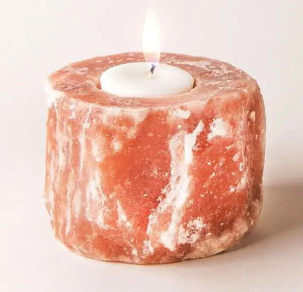 Customised Himalayan Salt Candle Holders 4x4x2 Decorative Manufacturer & Wholesale from Pakistan