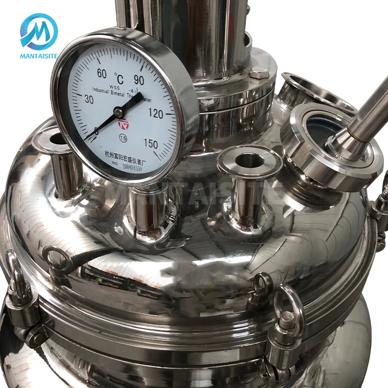 США горячая Распродажа 100L двухслойный взрывозащищенный двигатель химический декарбоксилирующий реактор для смешивания