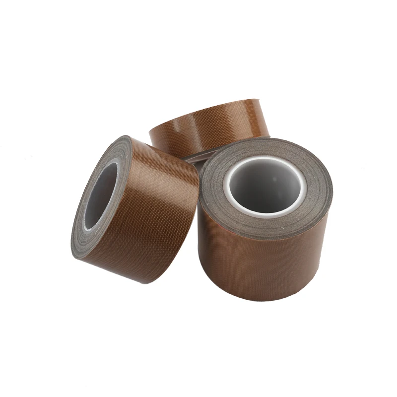 Wholesale Fiberglass Fabric With Silicone Adhesive Tape High Temp PTFE Coated Fiberglass Adhesive Tapes