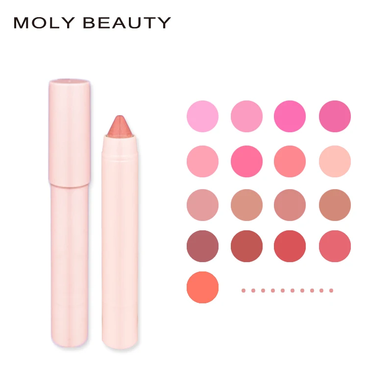 High pigment matte lipstick custom logo matte lipstick lip makeup vendor private label 17 shades lip crayon