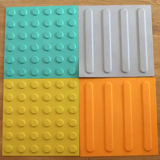 Chinese factory mass production of mildew resistant tactile warning tiles suitable for highway anti-skid effect is good