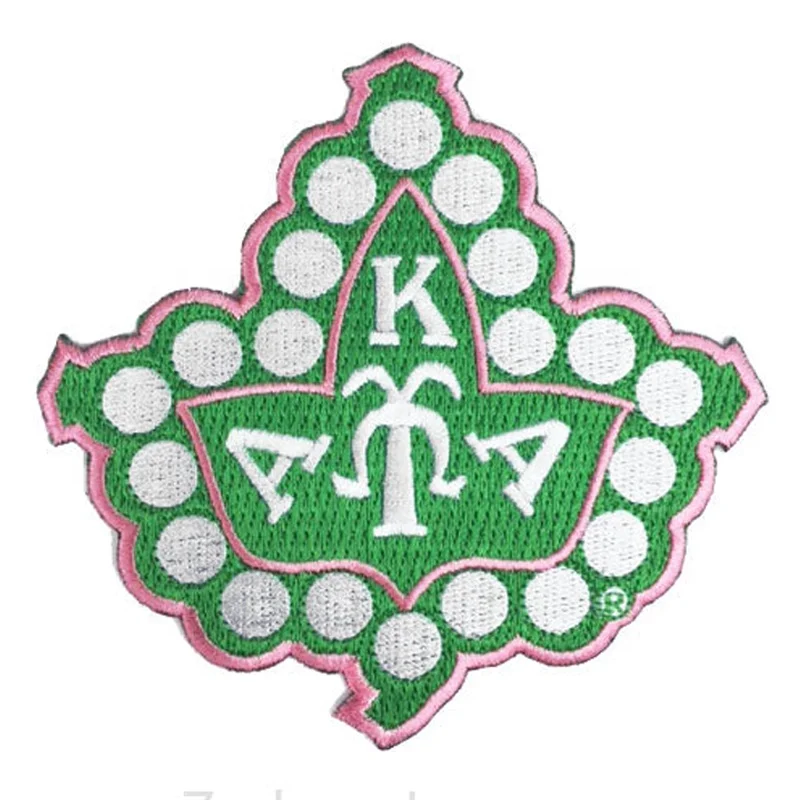 Custom All Greek Letters Omega Psi Phi Fraternity Patches Iron On Embroidery Chenille Aka Sorority Patches For Hoodie