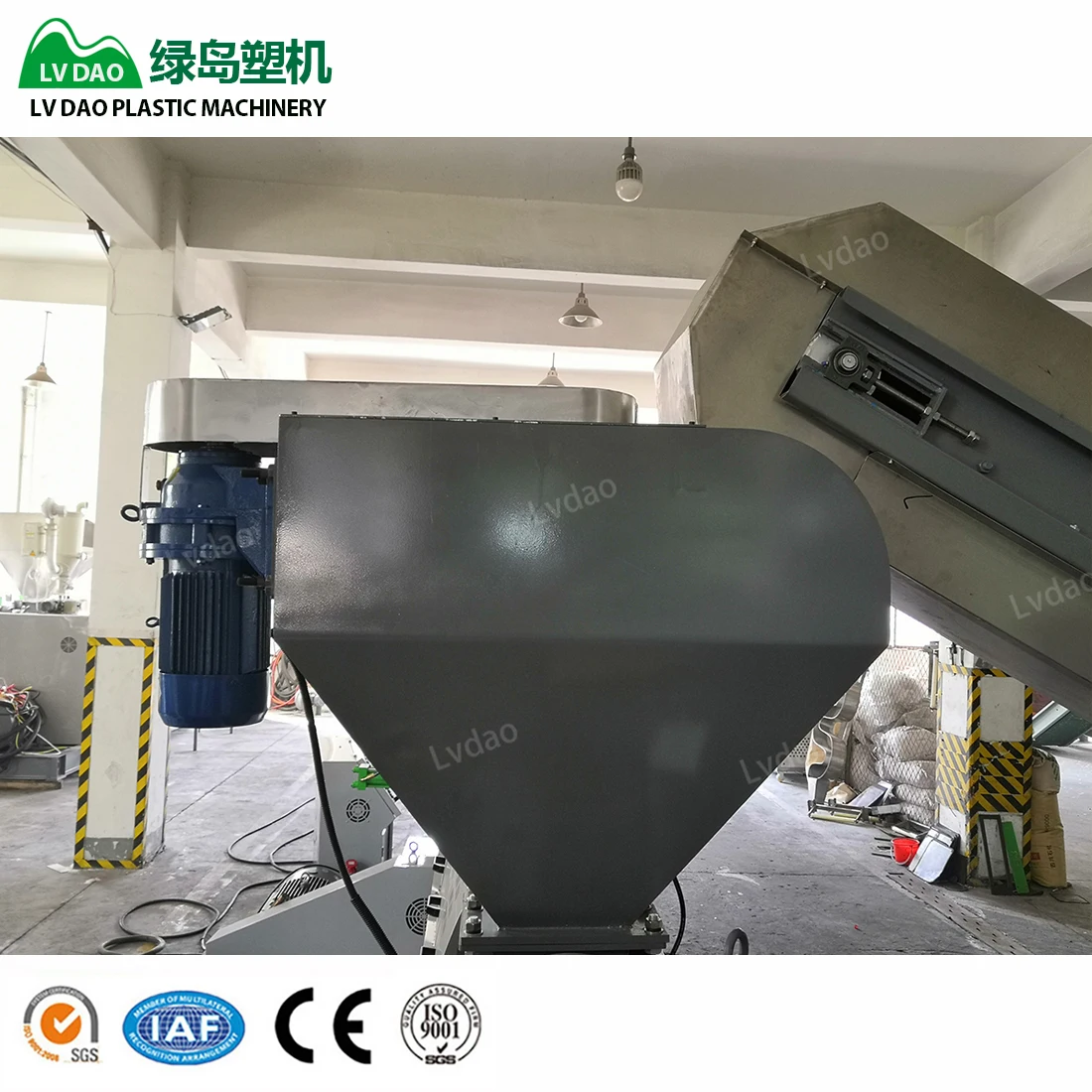 Lvdao Wet Material PP PE Film Pelletizing Machine Plastic Recycling Machine/Plastic Granulating Line