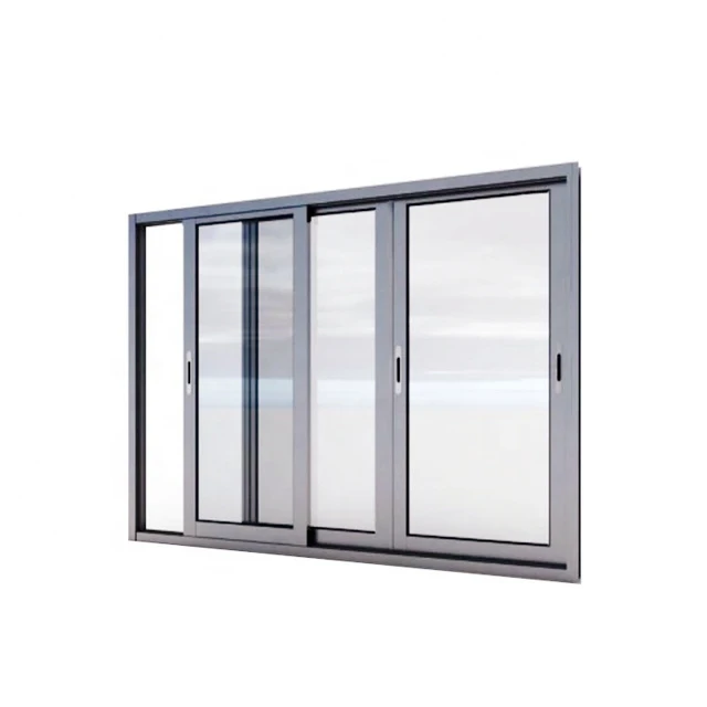 China factory modern hurricane impact  hollow double glass sliding aluminum windows and doors building glass windows