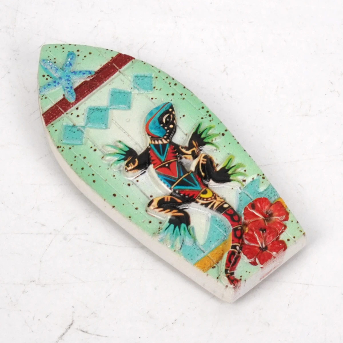 UV printed refrigerator resin landscape decoration beach tourism souvenir decoration coconut trees seagulls lizards, and turtles