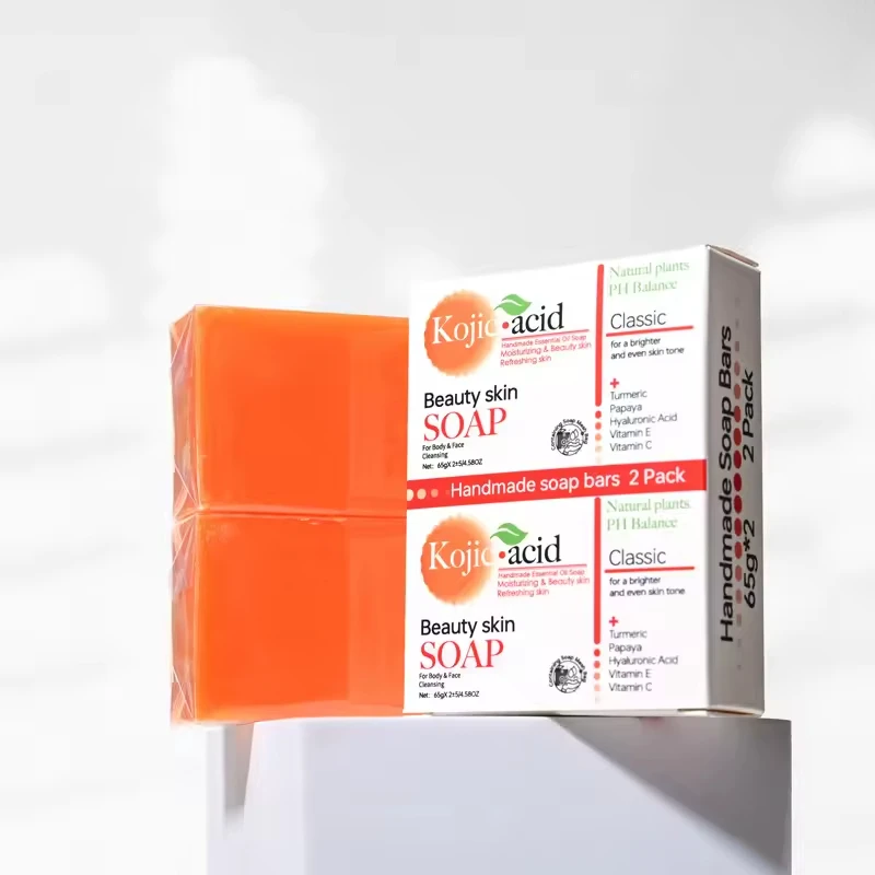 Korea Private Label Skin Care Turmeric Handmade Soap Deep Cleansing Exfoliating Moisturizer Kojic Acid Soap