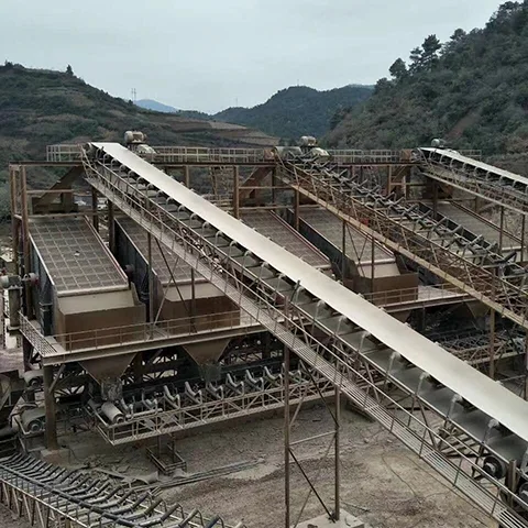 Construction Waste Crusher Plant Price Vibrating screen for Limestone Granite Crushing Line