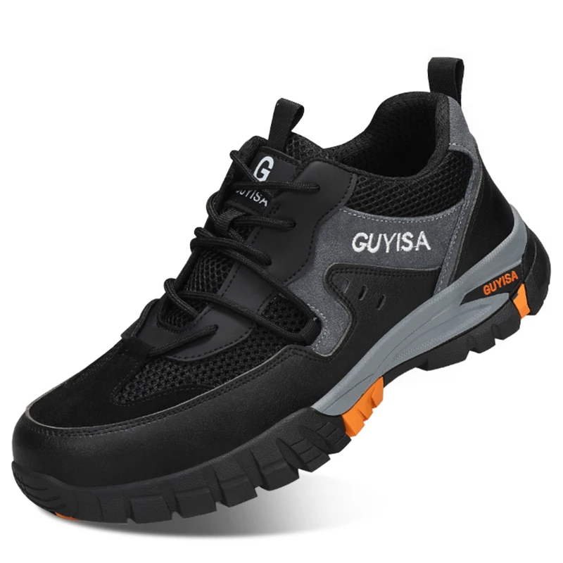 New Labor Insurance Lightweight Sports Black Safety Shoes Zapatos Para Hombre