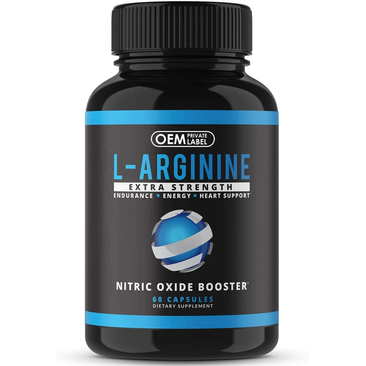 OEM Vegan L-Arginine Capsules with L-Citrulline Essential Amino Acids for Men Muscle Vascularity Energy Stamina Powerful Booster